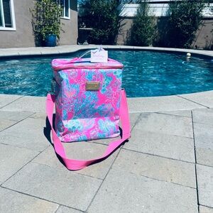 Lilly Pulitzer Pink and Blue wine cooler